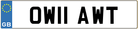 Trailer License Plate